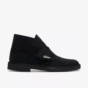 NEW CLARKS men's desert boot in black